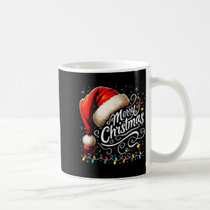 Frohe Weihnachten Rote Santa-Mütze Weihnachten Mat Kaffeetasse
