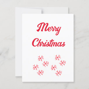 Frohe Weihnachten Rote Schneeflocken Urlaub stilvo Postkarte