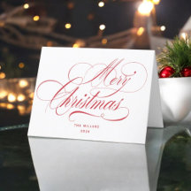 Frohe Weihnachten Rote Typografie