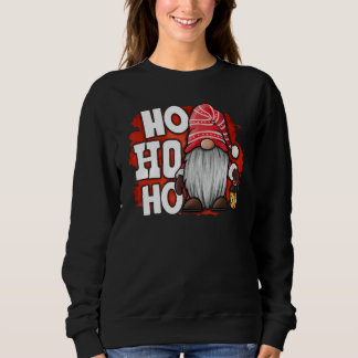 Frohe Weihnachten Roter Gnom Ho Ho Ho Xmas Matchin Sweatshirt