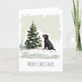 Frohe Weihnachten Rottweiler Dog Weihnachtsbaum
