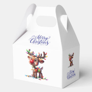 Frohe Weihnachten Rudolph Geschenkbox Geschenkschachtel
