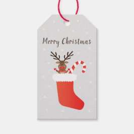 Frohe Weihnachten Rudolph The Red Nosed Rentier Geschenkanhänger