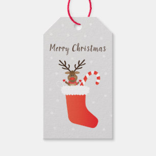 Frohe Weihnachten Rudolph The Red Nosed Rentier Geschenkanhänger