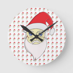 Frohe Weihnachten Runde Wanduhr