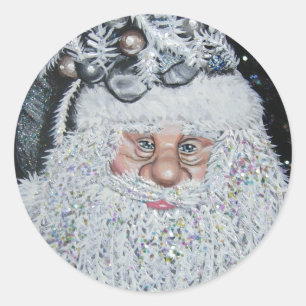 Frohe Weihnachten Runder Aufkleber