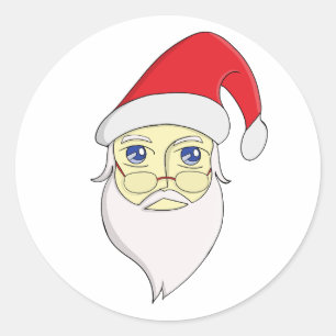 Frohe Weihnachten Runder Aufkleber