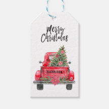 Frohe Weihnachten Rustikale Red Truck Weihnachtsge