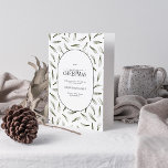 Frohe Weihnachten Rustikales Pine Needle Greenerit<br><div class="desc">Die Weihnachtskarte Rustikale Pine Needle Greenery Foto Holiday Card! Diese wunderschöne Karte zeichnet sich durch ein modernes Wintergartenmuster-Design mit einem modernen, pillenförmigen Eingang aus. Die fröhliche Weihnachtsbotschaft in einem stilvollen Script-Schriftart und ist sicher, Ferien zu Ihrem Liebsten zu bringen. Die Innenseite der Karte ist personalisiert mit Ihrer Urlaubsbotschaft von Beifall,...</div>
