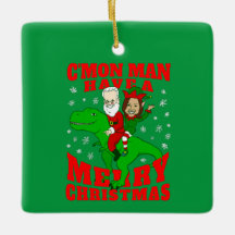 Frohe Weihnachten Santa biden kamala harris dinosa