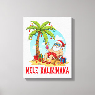 Frohe Weihnachten Santa Christmas Leinwanddruck