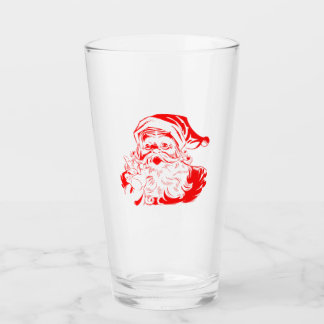 Frohe Weihnachten - Santa Clau Glastumoren Glas