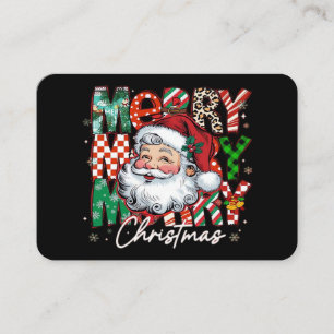 Frohe Weihnachten Santa Claus Essential Visitenkarte