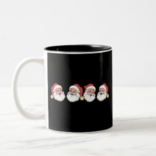 Frohe Weihnachten Santa Claus Hut Xmas Zweifarbige Tasse