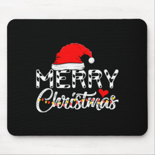 Frohe Weihnachten Santa Claus Lustige Familie Mousepad