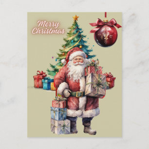 Frohe Weihnachten Santa Claus mit Geschenken