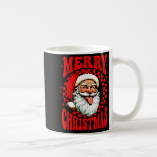 Frohe Weihnachten Santa Claus Noel Lustige Checker Kaffeetasse