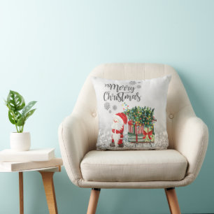 Frohe Weihnachten,Santa Claus,Schlitten,Geschenke Kissen