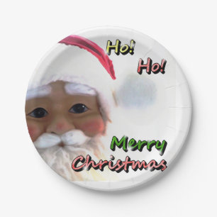 Frohe Weihnachten Santa Clause Pappteller