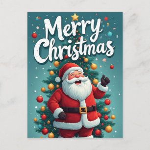 Frohe Weihnachten Santa Feiertag Postkarte
