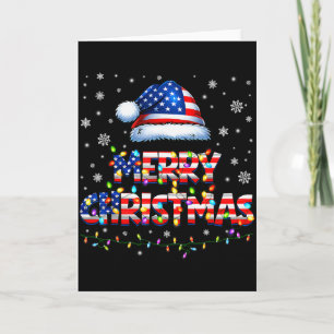 Frohe Weihnachten Santa Hut Pjs Schlafanzug Us Fla Karte
