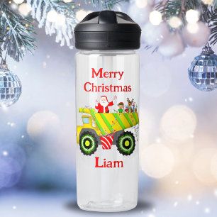 Frohe Weihnachten Santa im Müll Elf, Rentier Trinkflasche