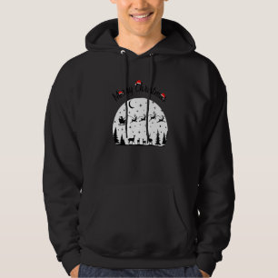 Frohe Weihnachten Santa in seinem Schlitten Kinde Hoodie