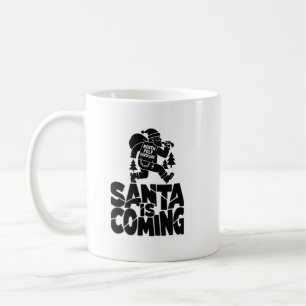 Frohe Weihnachten Santa Kaffeetasse Illustration