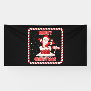 Frohe Weihnachten Santa Kollektion 4x8 Vinylbanner Banner