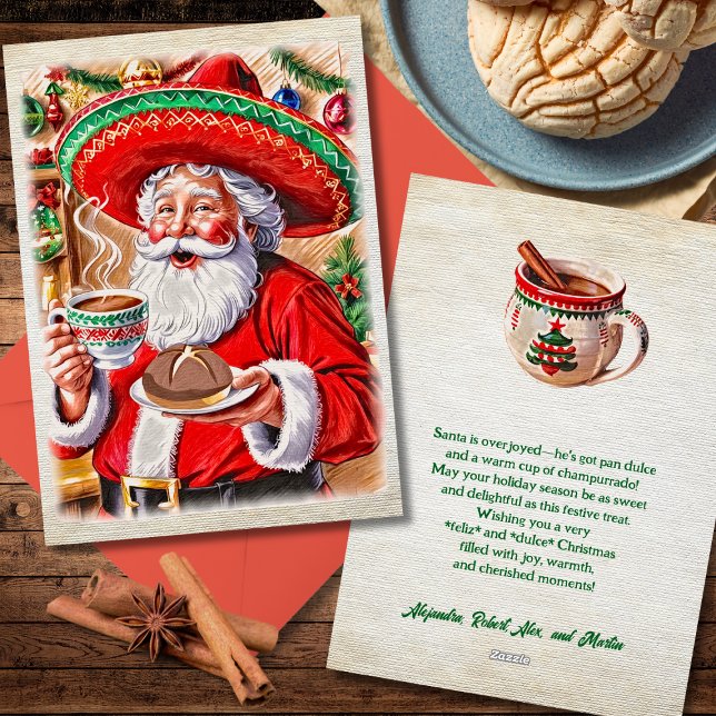 Frohe Weihnachten Santa & Pan Dulce farbenfroh mex (Von Creator hochgeladen)