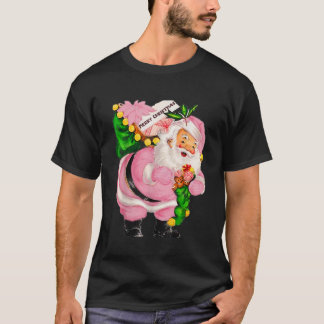 Frohe Weihnachten Santa Pink Vintag Pajama Xmas Gi T-Shirt
