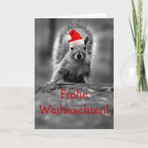 Frohe Weihnachten Santa Squirrel