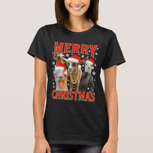 Frohe Weihnachten Santa Ziege Lustige Weihnachten T-Shirt