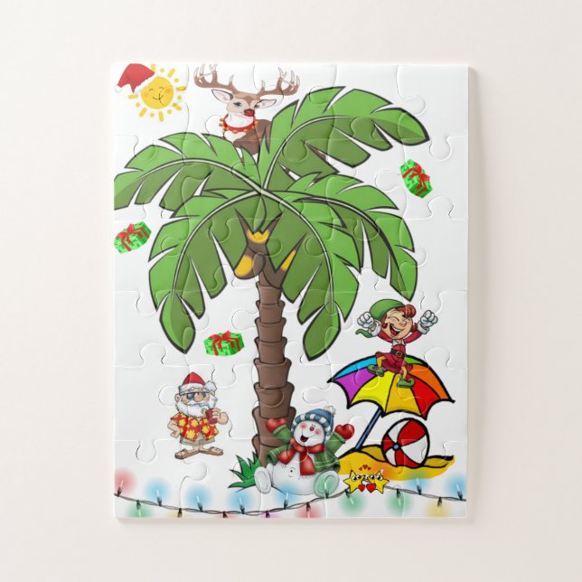Frohe Weihnachten Santas Strandparty  (Vertikal)