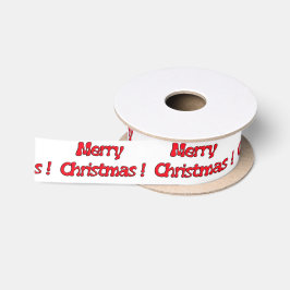 Frohe Weihnachten Satan Ribbon Satinband
