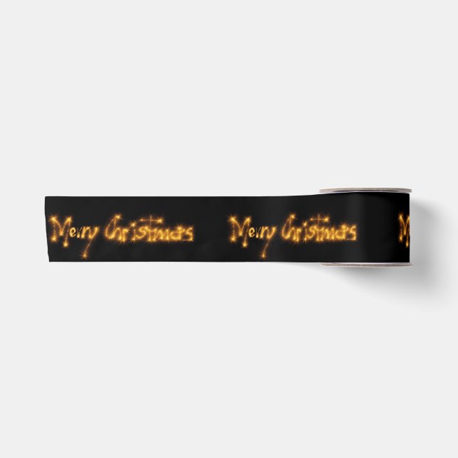 Frohe Weihnachten Satinband (Vorderseite)