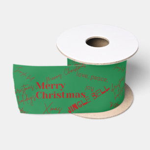 Frohe Weihnachten Satinband