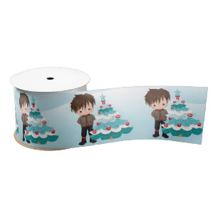 Frohe Weihnachten Satinband