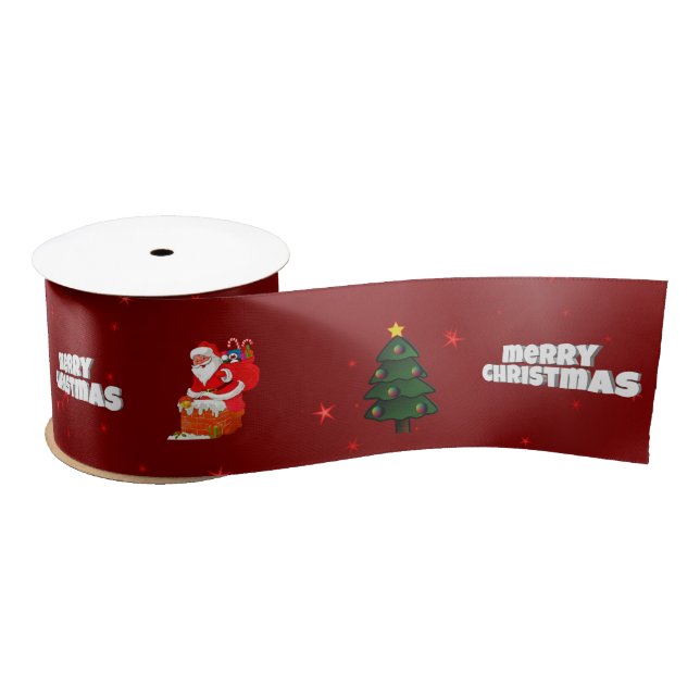 Frohe Weihnachten Satinband (Spule)