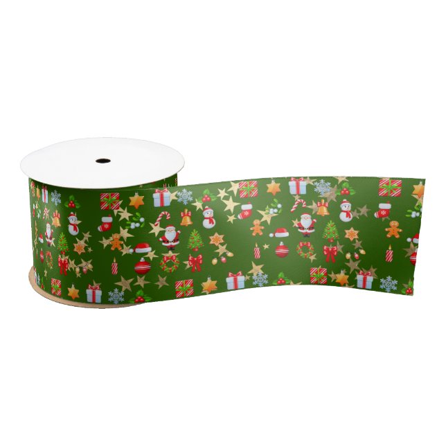Frohe Weihnachten Satinband (Spule)