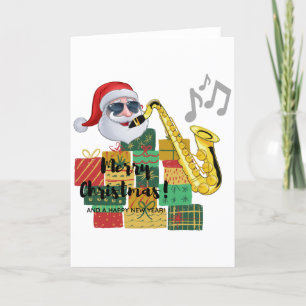 Frohe Weihnachten Saxophon präsentiert Weihnachtsk