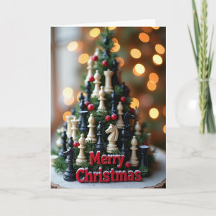Frohe Weihnachten Schach Karte