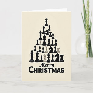 Frohe Weihnachten Schachbaum Karte