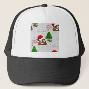 frohe Weihnachten Scheißhaufen Emoji Truckerkappe