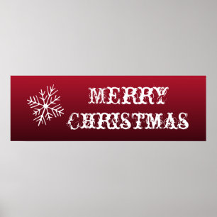 Frohe Weihnachten Schild Wandposter Dekoration