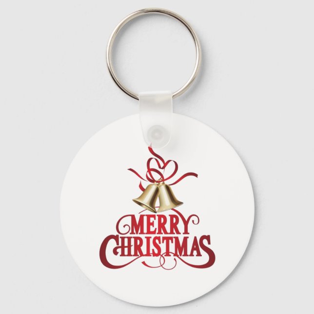 Frohe Weihnachten Schlüsselanhänger (Vorderseite)