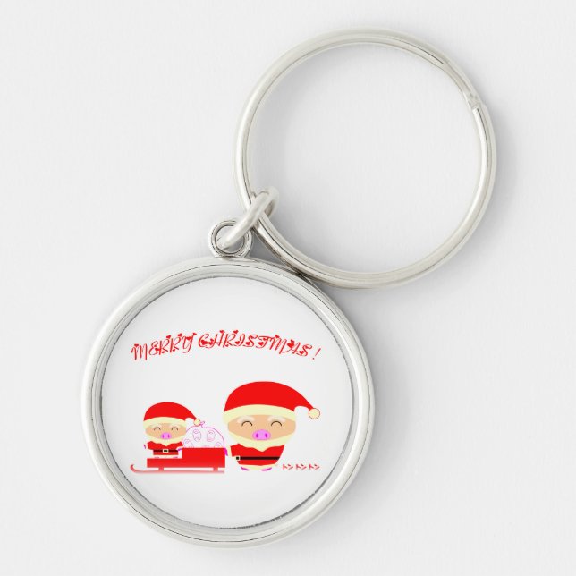 Frohe Weihnachten Schlüsselanhänger (Vorne)