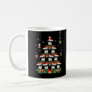 Frohe Weihnachten Schnauzer Dog Santa Tree Pajama  Kaffeetasse