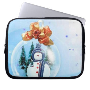 Frohe Weihnachten Schnee_funda_10 Laptopschutzhülle