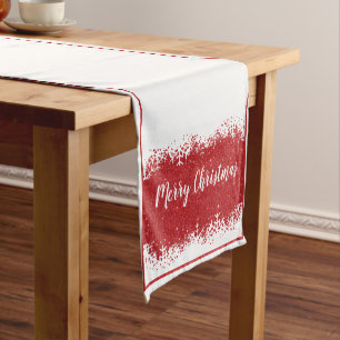 Frohe Weihnachten Schnee Mittel Tischläufer